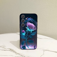 Exquisite Flower Pattern for Samsung Galaxy A73 A55 A54 A53 A52 Shockproof Case A51 A50 All-Match Ga