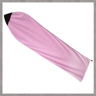 [M G L O] Surfboard Sock Cover 6Ft Pink and White Stripe Surfboard Protector Bag Organizer  Easy to 