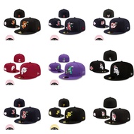 MLB Baseball Commemorative Flat Brim Hat American Sports League Closed Hat Fashion Size Flat Brim Ha