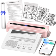 Phomemo 1pc M832 Portable Printers Wireless For Travel, Built In 1 Roll Paper,Inkless Bluetooth Ther