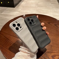 For Realme 9 Q5 Pro Plus N55 N53 V25 Phone Case 3D Stereo Shockproof Anti Fall Slip Solid Color Matt