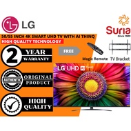 (Free Delivery Kedah,Penang &amp; Perlis)LG 50/55 Inch 4K Smart UHD TV with α5 Gen6 AI 4K Processor 50UR8150PSB 55UR8150PSB