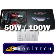 BOBLTECH Lampu Headlamp Foglamp Mobil Led H7 H11 H8 H16 HB3 HB4 NeoM1NI 30000LM 50W/100W