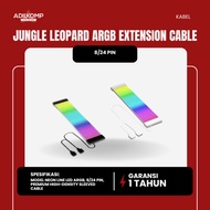 ARGB JUNGLE LEOPARD BLACK/WHITE EXTENSION CABLE 8/24 PIN