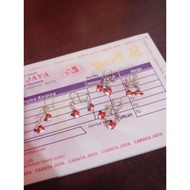 ANGRYBIRD CHILDREN'S EARRINGS AUTHENTIC 925 SILVER