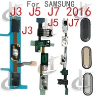Home button earphone jack Flex For Samsung Galaxy J3 J5 J7 2016 J310 J510 J710 Home Button Key Menu 