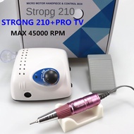 Strong 210 Pro IV Nail Drill 65W 45000 Machine Cutters Manicure Electric Nail Drill Milling Manicure Machine Polish Nail File