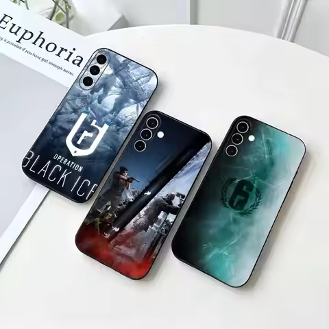 Game R-Rainbow-Six Siege Black Soft Case for Samsung Galaxy A73 72 71 70 53 52 A1 Others Cover