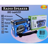 Radio FM/AM/SW 3 Band With Bluetooth Speaker Rechargeable Radio With USB/SD/TF/Solar Panel