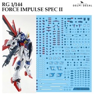 [DELPI DECAL] 461 RG 1/144 FORCE IMPULSE SPEC II GUNDAM WATER SLIDE DECAL