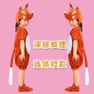 Little Fox Performance Costume Children Little Fox Performance Costume Red Fox Drama Dance Costume F