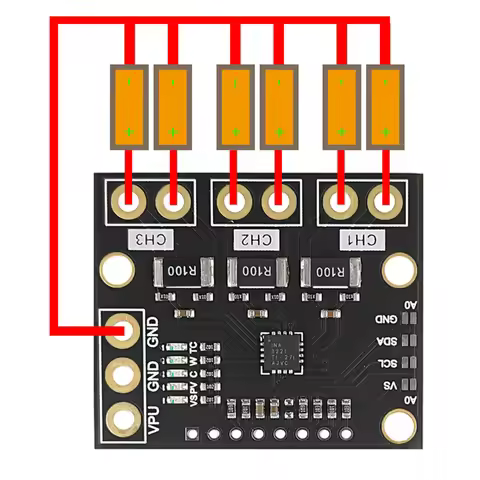 1-3PCS MCU-3221 INA3221 3-channel Low Side/high Side I2C Output Current/power Monitor For Arduino fo