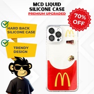 MOJOSKINS MCD Liquid Phone Case Premium Mcd Clear iP Phone Case for iP 14 Pro Max iP 13 Pro Max 12 P