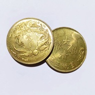 Hi Daqing Gold Coin Dragon Yang Short Sulong Daqing Silver Coin Collection Bronze Coin Crafts 25/3.1