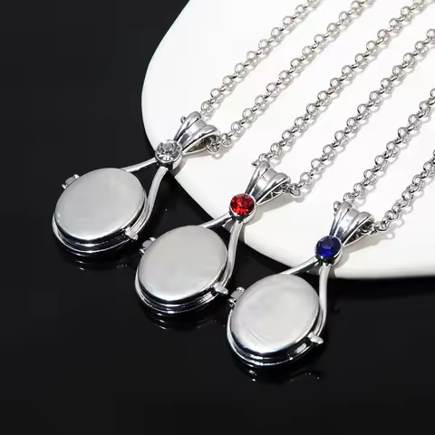 TV H2O Just Add Water Necklace Mermaid Shell Can Open Locket Pendant Necklace For Women Men Choker C