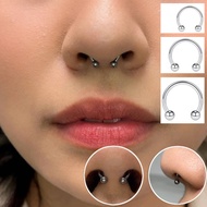1pcs 20G 0.8mm Surgical Steel Horseshoe Piercing Rings for Nose Septum Hoop Eyebrow Lip Barbell Ring