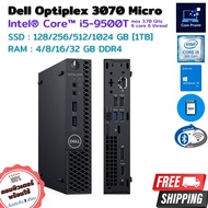 คอมพิวเตอร์มินิ Dell Optiplex 3070 Micro - CPU Core i5-9500T MAX 3.7GHz [Gen9] | SSD | ต่อ WIFI+บลูธูท ได้มี HDMI [USED]