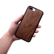 IPHONE 7/8 plus  實木手機殼－胡桃木
