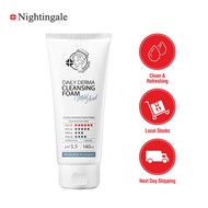 (Exp 10/24) Nightingale Daily Derma Cleansing Foam 140ml - Mild Acid, Low pH Foaming Cleanser
