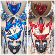 LC135 (V2)(V4)(V5)(V6)(V7) HLD COVERSET - BATIK 10TH ( RED SILVER / BLUE SILVER )