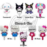 Sanrio MINI Foil Balloons (Hello Kitty, Melody, Kuromi, Cinnamoroll, etc.)