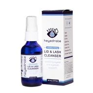 Heyedrate Lid and Lash Cleanser – 2oz Glass Bottle – Pure Hypochlorous Acid Spray for Soothing Dry E