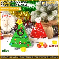 [5 pcs] Slice Cake Box Size: 14.5x12.5x6cm Christmas Hampers Box Christmas Cake Box/ Christmas Theme