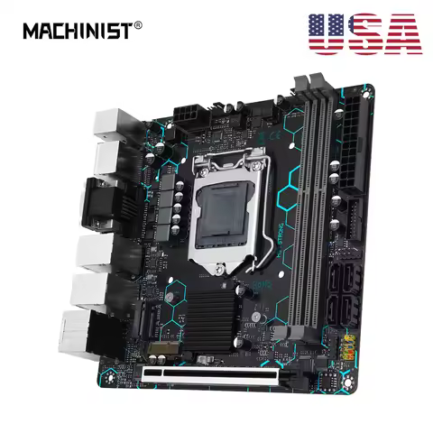 MACHINIST H97 STRONG ITX Motherboard LGA 1150 Support Core I7/i5/i3/E3 CPU DDR3 RAM NVME M.2 VGA/HDM