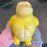 [COD] Squeeze Vent Gorilla, Orangutan Yellow Squeezing Monkey Toys, Creative Soft Rubber Creative 16