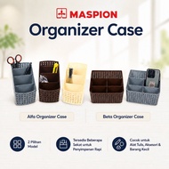 Maspion Alfa Beta Organizer Case for Stationery 4 & 5 Plastic Compartments - FM