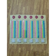 85c Striped Candles Birthday Cake Long Candles 1 Box 12 Pcs