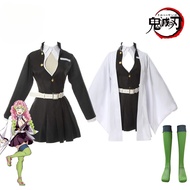 Anime Kanroji Mitsuri Cosplay Costume Kimono Haori Clothes Wig Halloween Costume for Adults and Chil