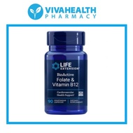 Life Extension - Folate & Vitamin B12 Capsules -90s