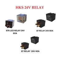 87A LED Relay 5 PIN Relay & 87 RELAY 24V 80A 40A *READY STOCK* Auto Automotive