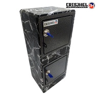 Dual Door Marble Black Alkansya Vault Multi Purpose Box Ipon Box Challenge quality na mura pa