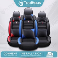 Universal Car Seat Cover 5 Seats Sarung kerusi kereta Leather Car Seat Cushion For Bezza Viva Wira W