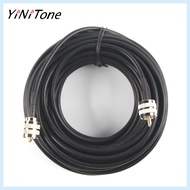 RG58 15M Coaxial Cable PL259 to PL259 for CB Radio FT450D, Jeep - Low Loss, Shielded, Durable Use