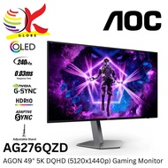 AOC 27" AGON PRO AG276QZD QHD (2560x1440 @240HZ) OLED GAMING MONITOR (0.03MS, INPUT: HDMI+ DP+ USB+3