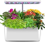 Indoor Hydroponic Systems Kit soilless cultivation equipment Home hydroponic vegetable growth LED plant light Touch screen version (including water pump, plastic mesh, planting cotton)