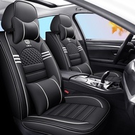 Isuzu DMax, Mitsubishi Triton, Ford Ranger PU Leather Car Seat Cover Universal Front + Rear 5 Seat Car Seat Cover Seat Cushion Kusyen Kereta
