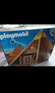 全新 公司貨 德國 Playmobil 4240 埃及 金字塔 艷后 法老王 摩比 老件 老摩 絕版 XXL 動物 歷史