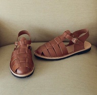 รองเท้าหนัง Teak Sandal - Tobacco