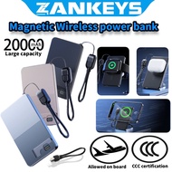 【Z ANKEYS】CCC 20000mAh Power bank 20W Fast Charging Portable Magnetic Power bank for iPhone iWatch
