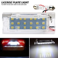 LOOKSHOW 2Pcs License Plate Light Error Free License Plate Lights Canbus Full LED Number White For B