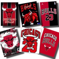 Chicago Bulls wall decoration Poster, A4 size, 29cm high, 21cm wide.