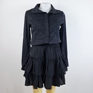 1G244 Fashionable Shirt Set Layered Skirt [Second Hand] Details As Shown In The Picture.