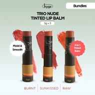 [Trio Nude] HYGR Natural Eco Trio Nude Tinted Lip Balm Bundle