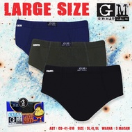 3 Pcs Great Male CD Men Big Size 3L 4L 5L Mens Brief CD GM 41-016