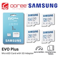 SAMSUNG EVO PLUS MICRO SD CARD MEMORY CARD WITH SD ADAPTER FOR SMARTPHONE, TABLET & GAMING CONSOLES 