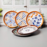 8 inch Aesthetic Melamine Plate - Aesthetic Plate - Cafe Plate - Serving Plate - Beautiful Plate - P